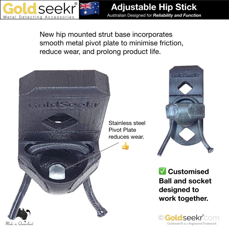 Adjustable Metal Detector Hip Stick Support » GoldSeekr