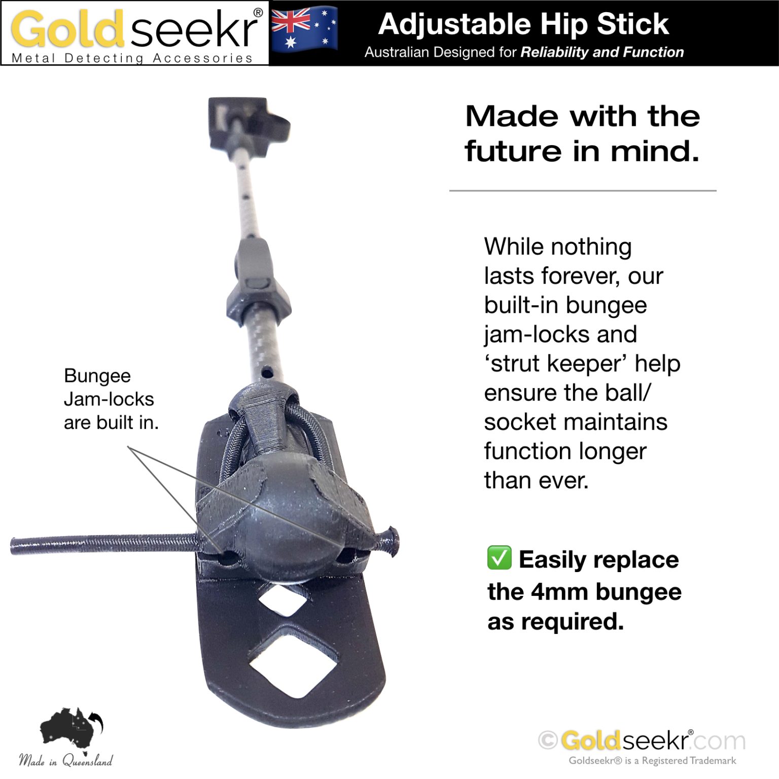Goldseekr Hip Stick Adjuster Pin Replacement » GoldSeekr