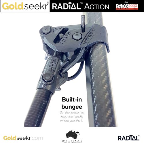 Goldseekr RADiAL-Action Minelab Guide Arm GA 10 Bolt-on SQUIGGLE Accessory UpGrade for GPX5000