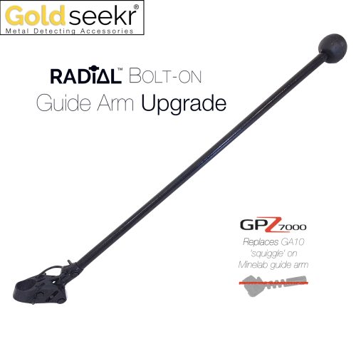 Goldseekr RADiAL-Action Minelab Guide Arm GA 10 Bolt-on SQUIGGLE Accessory UpGrade for GPZ7000