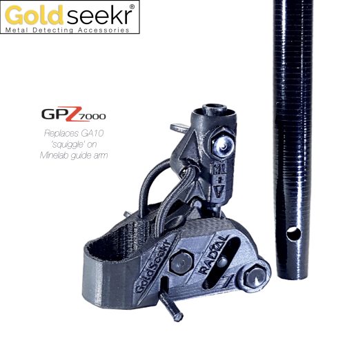 Goldseekr-RADiAL-Action-Minelab-Guide-Arm-GA-10-Bolt-on-SQUIGGLE-hinge-Accessory-UpGrade-for-minelab-GPZ7000