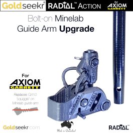 Goldseekr-RADiAL-Action-Minelab-Guide-Arm-GA-10-Bolt-on-SQUIGGLE-Accessory-UpGrade-for-Garrett-Axiom