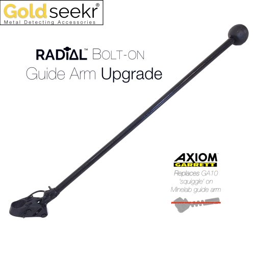Goldseekr RADiAL-Action Minelab Guide Arm GA 10 Bolt-on SQUIGGLE Accessory UpGrade for Garrett AXIOM
