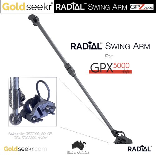 Goldseekr-RADiAL Action Telescopic Carbon Fibre Swing Arm for Minelab GPX5000