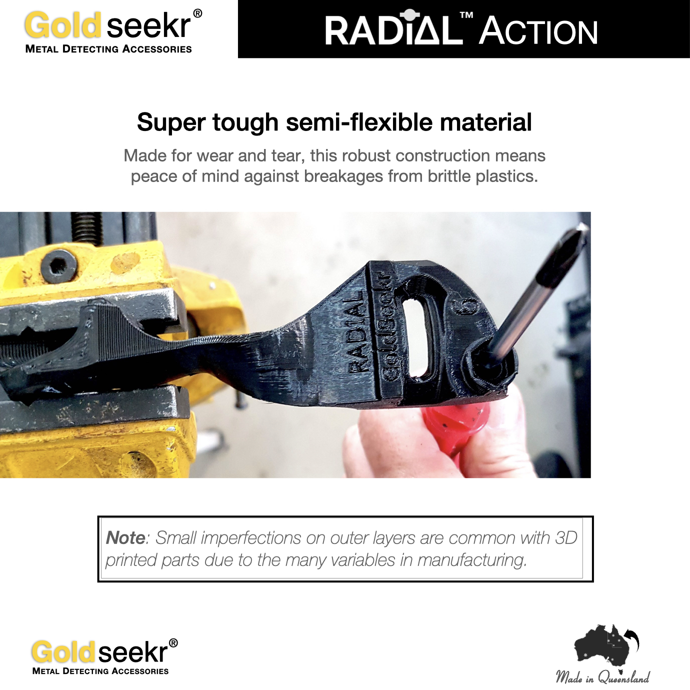 Goldseekr Bolt-on RADiAL-Action Minelab Guide Arm UpGrade for SDC2300 Goldseekr Bolt-on RADiAL-Action Minelab Guide Arm UpGrade for SDC2300 - Image 15