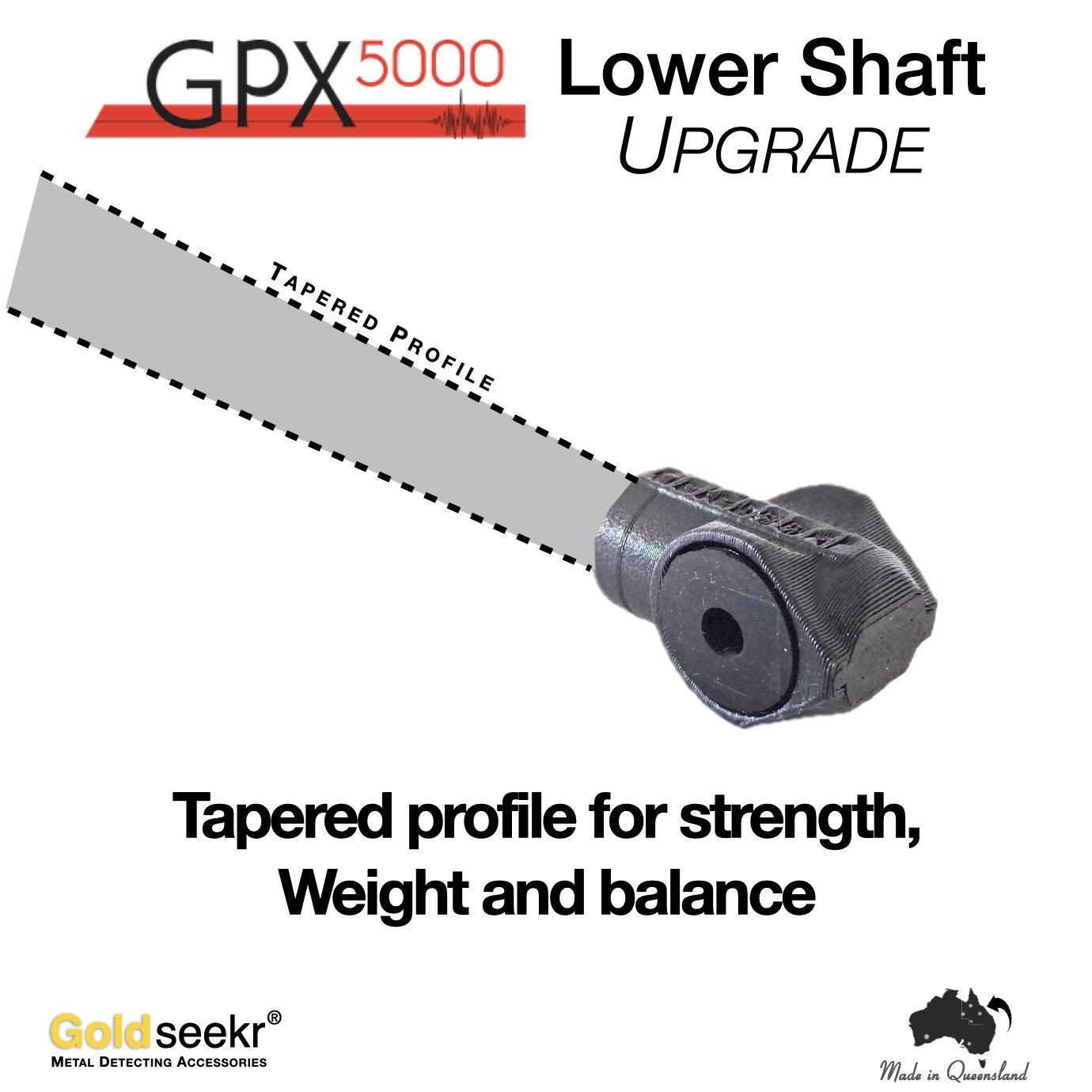 Minelab GPX5000 Lower Shaft Carbon Fibre Upgrade Minelab GPX5000 Lower Shaft Carbon Fibre Upgrade - Image 3