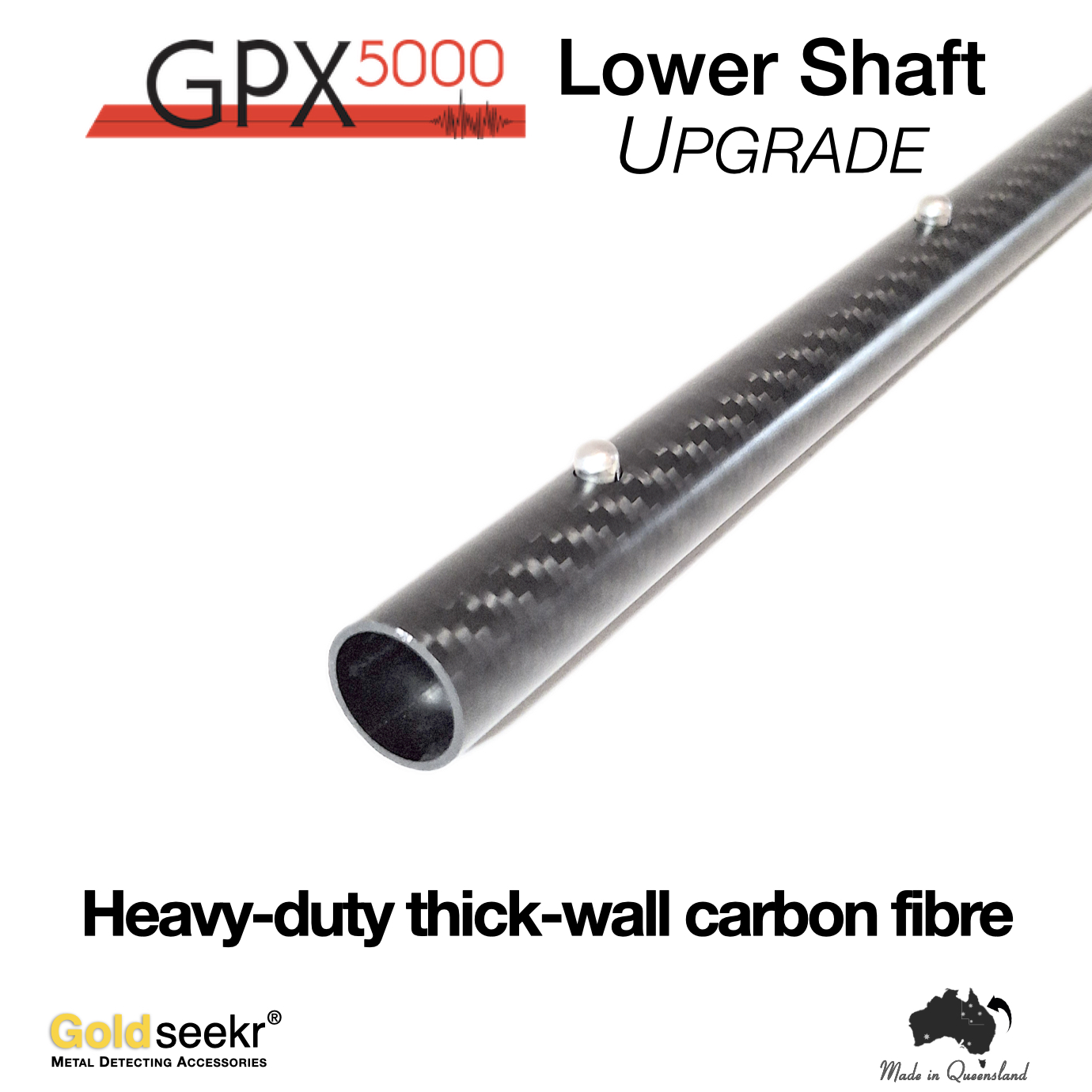 Minelab GPX5000 Lower Shaft Carbon Fibre Upgrade Minelab GPX5000 Lower Shaft Carbon Fibre Upgrade - Image 6
